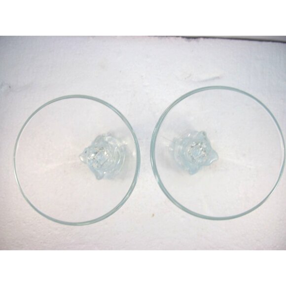 Set of 2 Vintage Disaronno Melting Ice Cube Base Martini Glasses Made in Italy - Picture 7 of 16